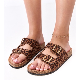 Leopard Flip -flops na plutama flote višebojan