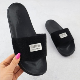 Big Star Ženske plaže plivanje flip flops crni SS274716 crna