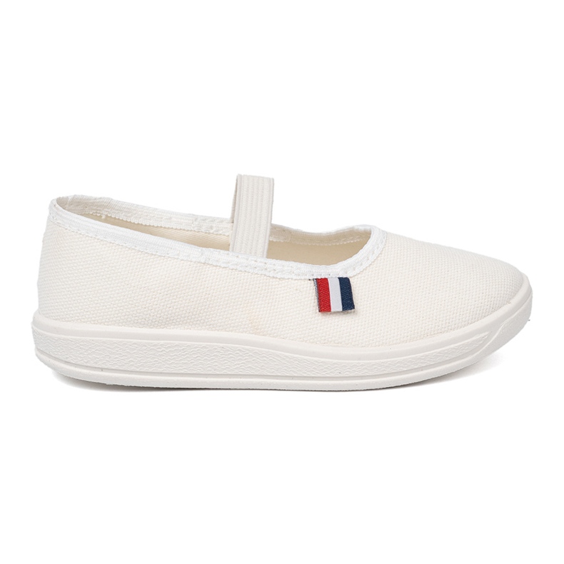 Shelvt Svijetlo bijele cipele s fleksibilnim remenom bijela