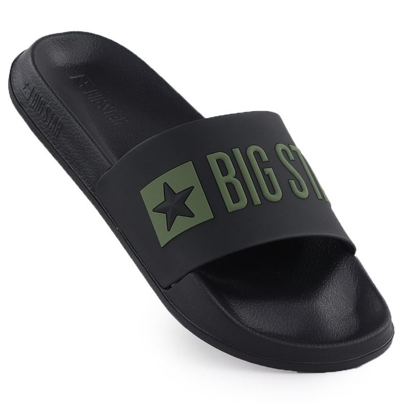 Black Big Star SS174359 Muške papuče s crnom plažom