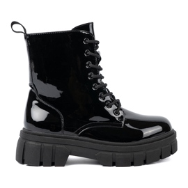 Shelvt Crni lakirani radnici na ogromnom potplatu crna