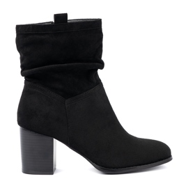 Shelvt Crne sukne čizme na stanici s prekrivenim gornjim dijelom crna