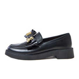 Crni natikači s lukom i Teriwa Teddy Bear crna