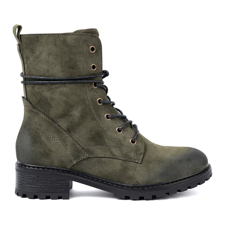 Shelvt Tamnozeleni radnici s niskom petom