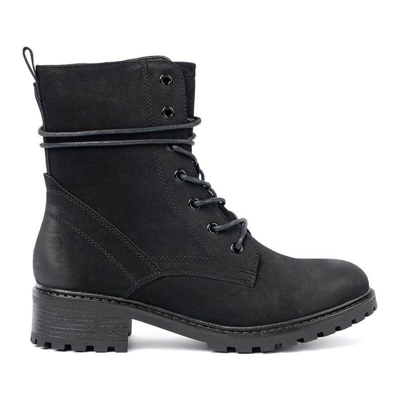 Shelvt Modni crni radnici s ukrasnim vezanjem crno