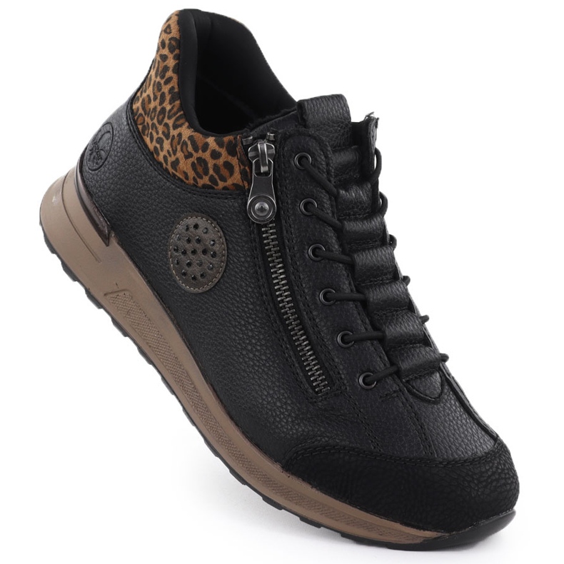 Ženske čizme izolirane s crnim riekerom N1457-00