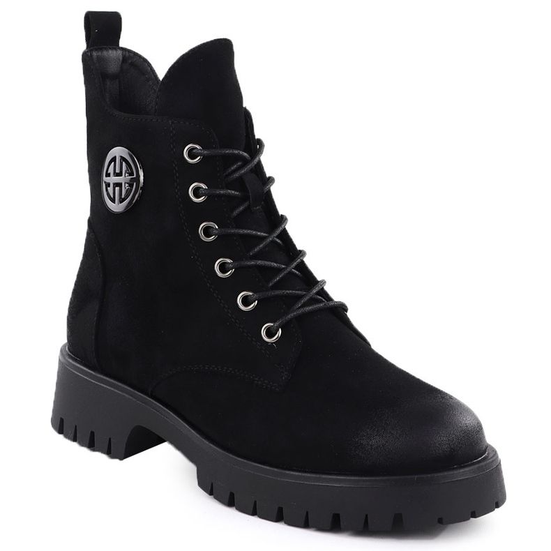 Izolirane čizme od antilop ženske crne Potocki Z25-Sz12672 crno