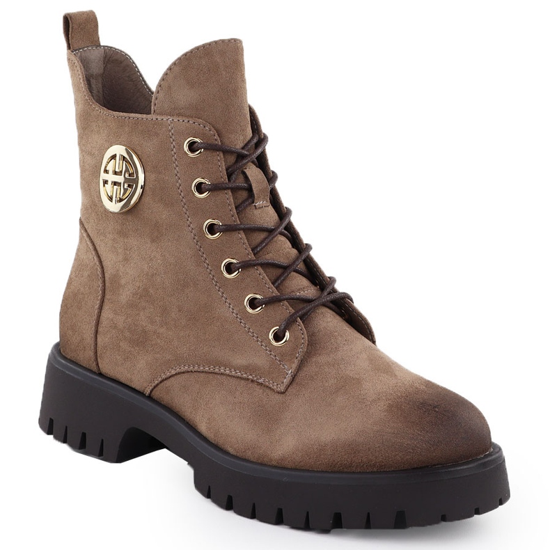 Čizme od antilop izolirane ženskom bež potocki z25-sz12672