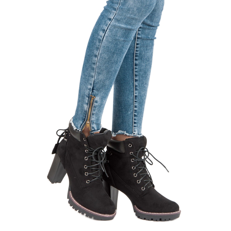 Sergio Todzi Radnička čizma na postu crno