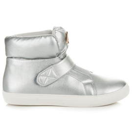 Visoke tenisice na čičak siva