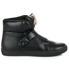 Visoke tenisice s čičak trakom crna