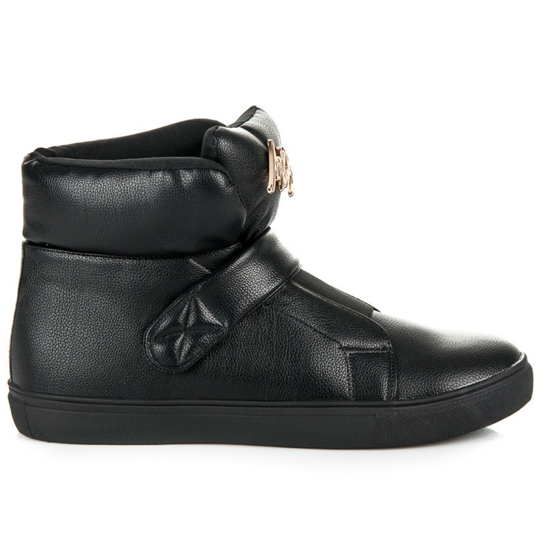 Visoke tenisice s čičak trakom crno