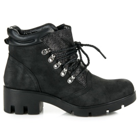 Vinceza Zavezane planinarske cipele crno