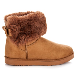 Kylie Mukluki s mašnom smeđa