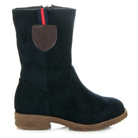 Top Shoes Dječje antilop čizme mornarsko plava