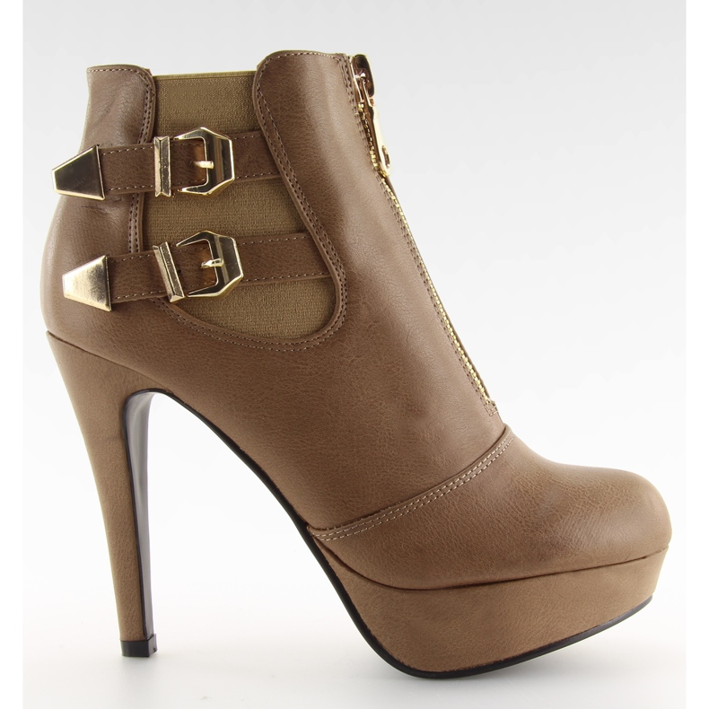 Čizme s patentnim zatvaračem 1307 kakija