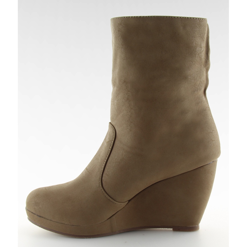 Čizme za gležnjeve 100-396 Khaki kaki