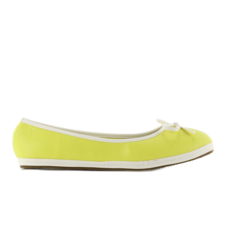 Balerinke s obrubom X663 žute žuta boja