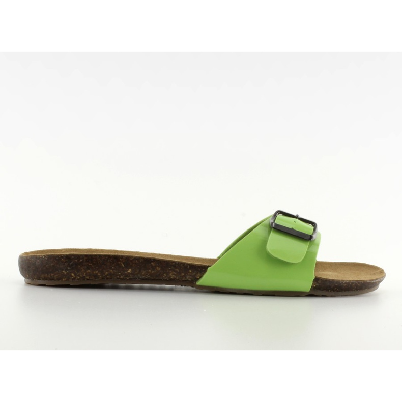 Papuče s IR-283 zelenom kopčom zelena