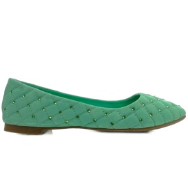 Prošivene balerinke XT373 zelene zelena