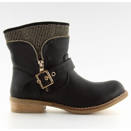 Čizme zlatne štipaljke crne STC87 crne crna