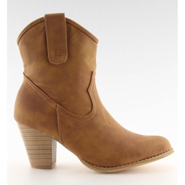 Modne kaubojske čizme HP8443 deve smeđa višebojan