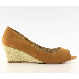 Wedges espadrile Ls-141 deva smeđa