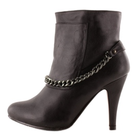 Čizme s lancima 2010-3 Crne crna