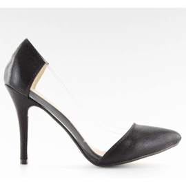 Crne asimetrične igle L-836 crne crna