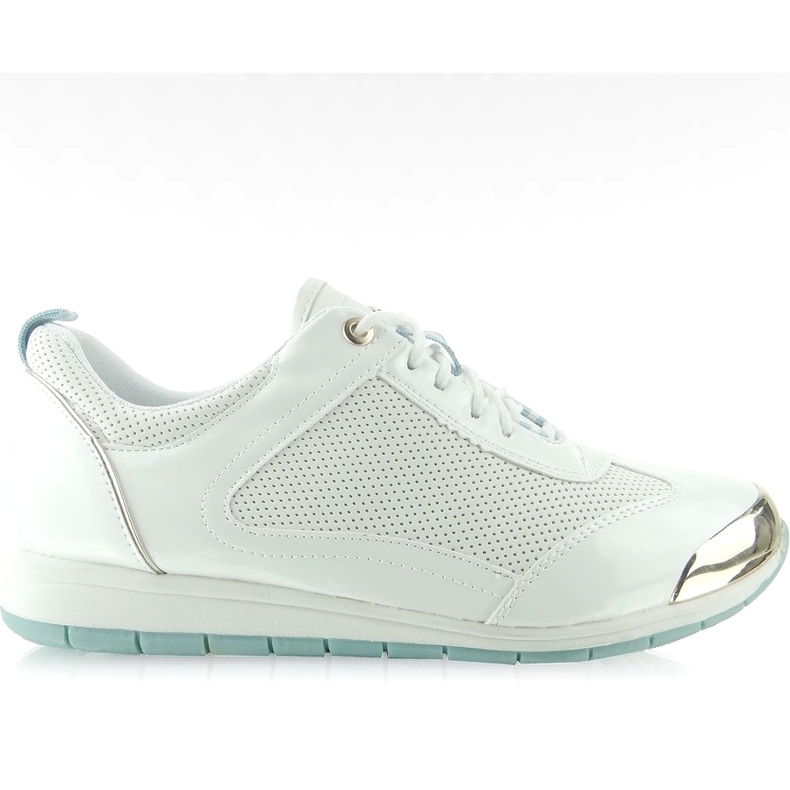 Sportske cipele s bijelom pločom Y621 bijela žuta boja