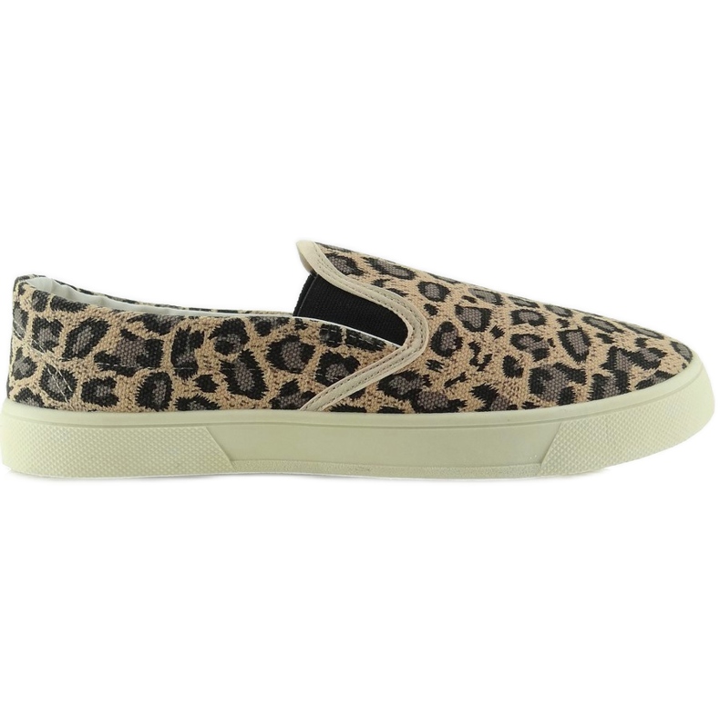 Slip-on meka 7TX-TJ85392 leopard tkanina smeđa