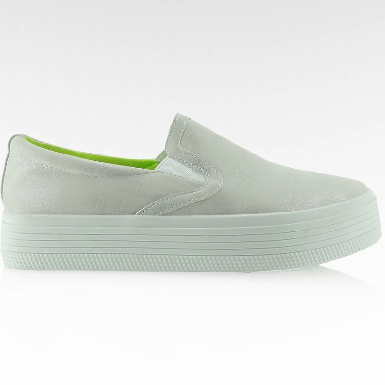 Nataknite se na visoki potplat E408 srebrne boje siva