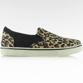 Klizne ikone BL51 tenisice Leopard / Black crna smeđa