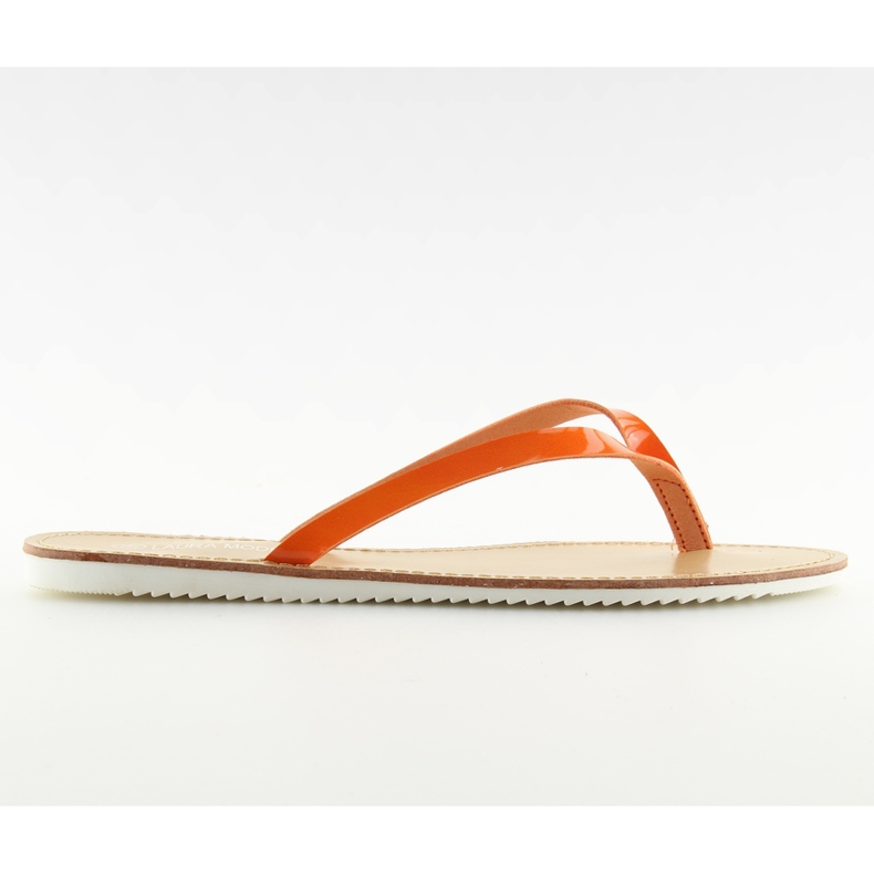 Papuče, bijeli potplat LS-76 narančasta