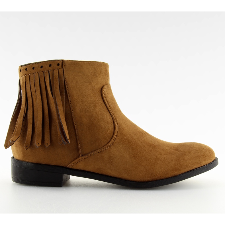 Suede čizme s rubovima 8355 Camel smeđa