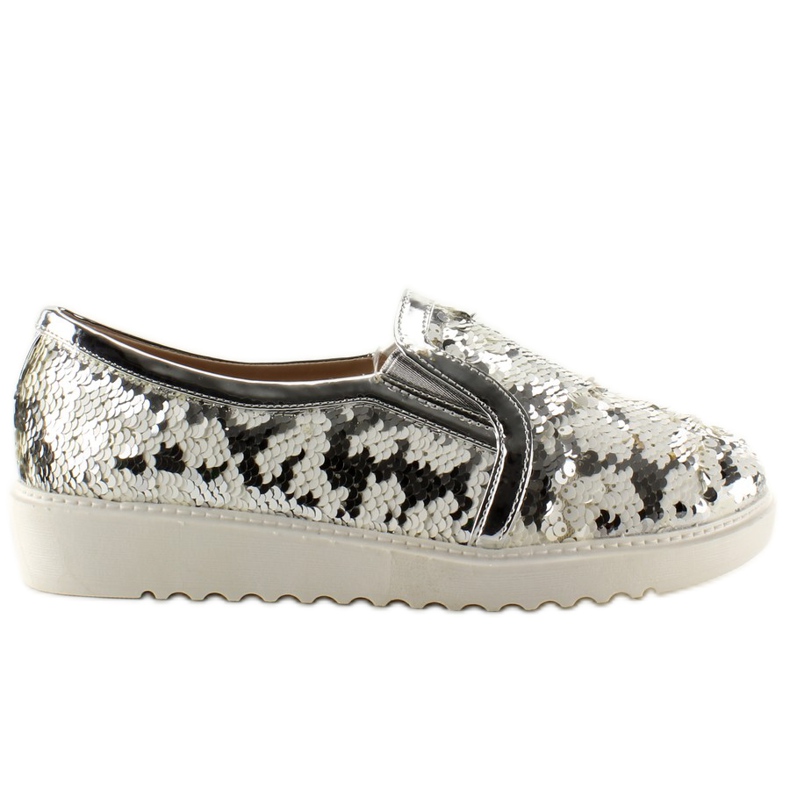 Elegantni natikači Rybia Łuska Ww01P siva