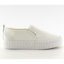 Klizajte na visokom rebrastom potplatu bijela