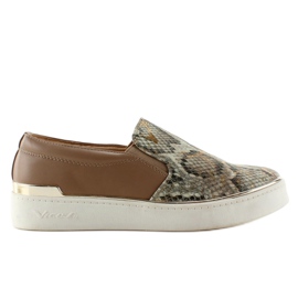 Tenisice Slip-On Snake Motiv 787 smeđa