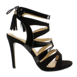 Sandale na visoku petu 5009 Crna