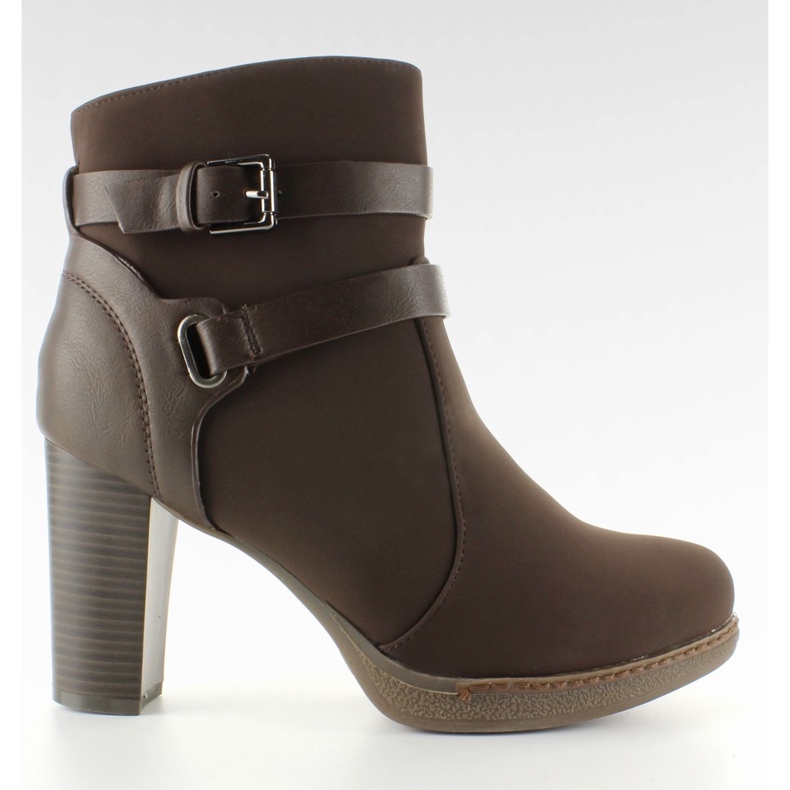 Čizme za gležnjeve ZH693 Smeđe smeđa