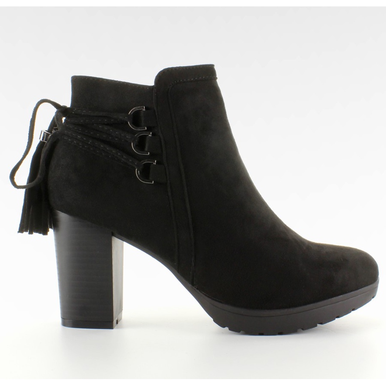 Crne ukrasne pete s čipkama crno