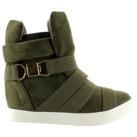 Tenisice s gumenim prugama F-215 Olive zelena