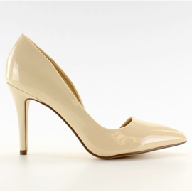 Pastelne asimetrične potpetice C26P Bež