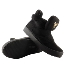 GF-jx29 Crne tenisice od antilopa crna