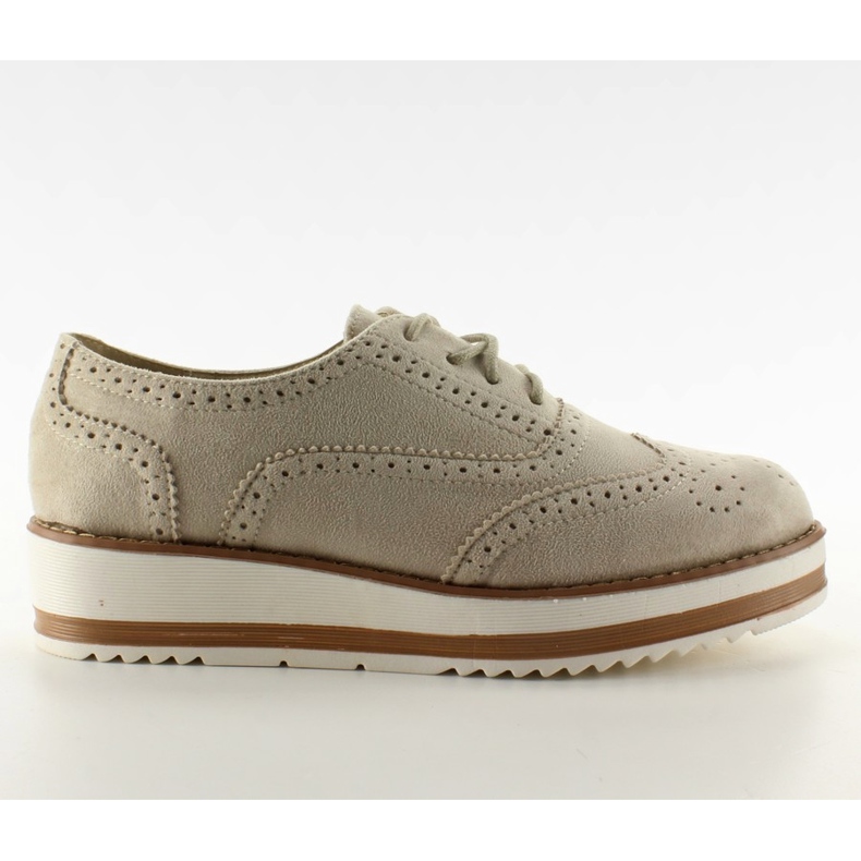 Mokasine na visokom potplatu smeđa