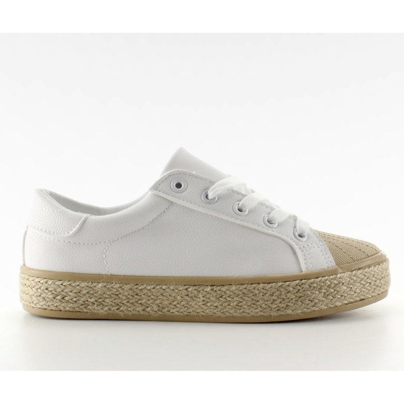 Tenisice na bijelom platnenom potplatu NA05P bijela