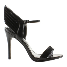 Sandale na iglu sa krilima LT65 Crna