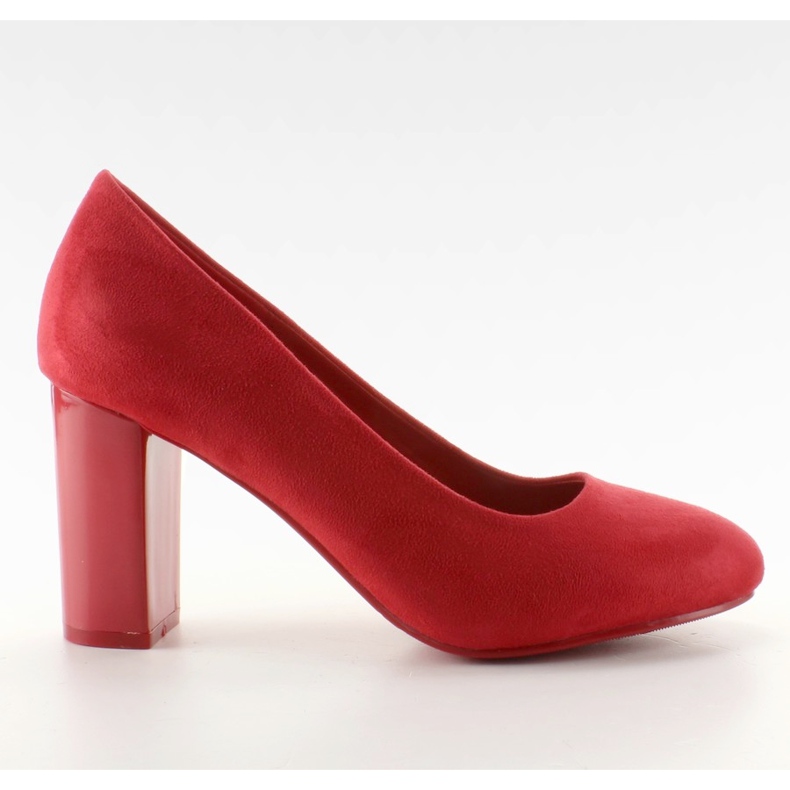 Suede pumpe na postolju M265 Red crvena