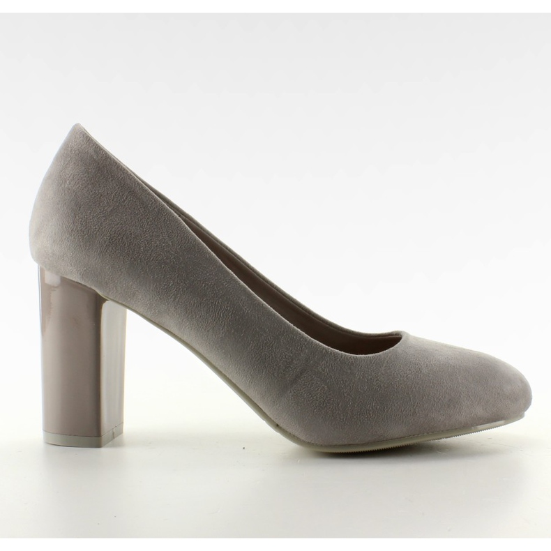 Suede pumpe na M265 sivom stupu siva