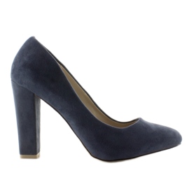 Pumpe sa širokim petama Z-22P Plave plava